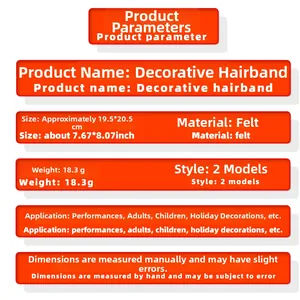 Detailed specifications for Papua New Guinea flag decorative hairband