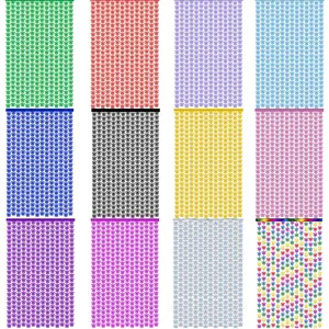 Variety of colorful butterfly hollow tinsel fringe curtains for party backdrop decoration