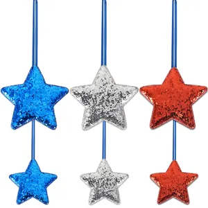 Stelle glitterate per decorazioni festa patriottica del Giorno dell'Indipendenza