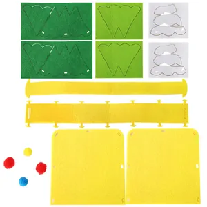 Kit de bricolage sac cadeau Noël en feutre pour enfants avec formes prédécoupées