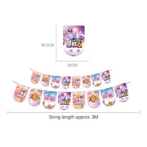 Festive Children's Day decorative banner garland with colorful flags and 3M line length
