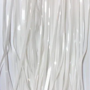 2m white fringe foil curtain for party decorations and Halloween event backdrop scene layout