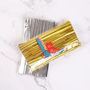 15 cm metallische Gold- und Silber-Bindedrähte für Geschenkverpackungen