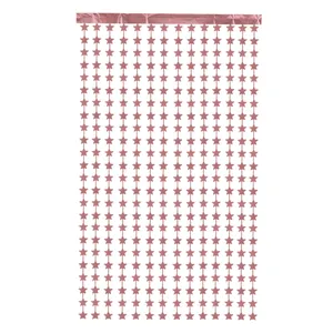 Rose gold star foil fringe curtain backdrop for birthday party and wedding decoration