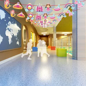 Bunte Klassenzimmer Party Dekoration mit Prinzessin Einhorn und Meerjungfrau Hängefoldern
