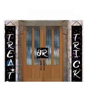 Set di striscioni per porta di Halloween con decorazione Trick or Treat e Boo