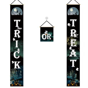 Set di striscioni Halloween Trick or Treat per decorazioni esterne e feste a tema