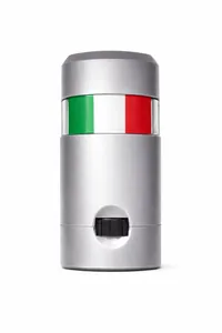 Detailansicht eines dreifarbigen Italien-Gesichtsmalstifts für Fußball-WM-Fanaktivitäten