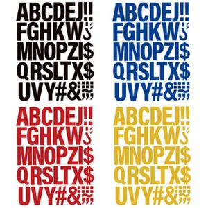 Professional heat transfer vinyl alphabet stickers in multiple colors for clothes DIY