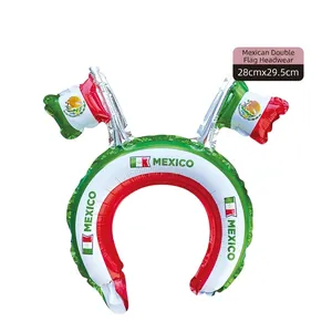 Cerchietto gonflabile a tema bandiera del Messico per decorazioni di feste nazionali