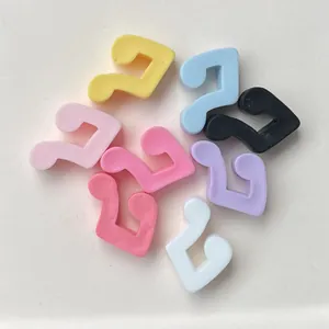 Assorted colorful mini music note resin patches for DIY crafts and phone case decoration