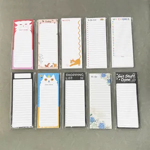 Set de 10 blocs de notas verticales con diseños de gatos y flores para la planificación diaria