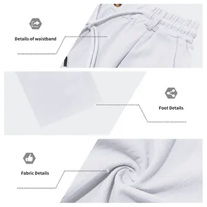 Détails d'un pantalon en lin blanc : ceinture, bas de jambe et texture du tissu aéré