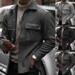 Giacca casual da uomo slim fit in vari colori per la moda di strada primavera e autunno