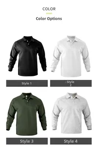 Four color styles of men's heavyweight lapel long-sleeve loose sweatshirt tops