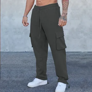 Heren Casual Cargobroek Multi-Zakken Trekkoord Trainingsbroek Outdoor Sport Mode Joggers Bottom