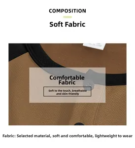 Close-up detail of soft breathable fabric on a color-block short sleeve Henley shirt.