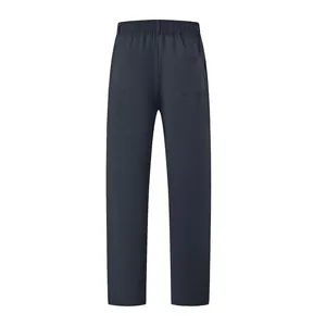 Vista posteriore di pantaloni sportivi da uomo a gamba dritta con elastico e tasca singola