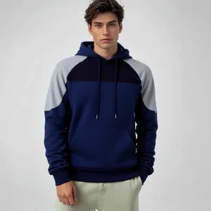 Herren Kapuzenpullover mit Raglanärmeln und Farblock-Design, lässiger Hoodie für den Alltag