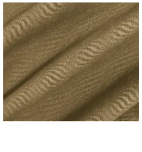 Vista macro del tessuto di cotone twill marrone per la giacca da lavoro Detroit vintage