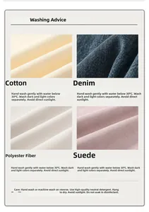 Detailed fabric washing and care guide for cotton, denim, and polyester materials