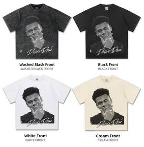 Désiré Doué graphic print cotton T-shirt, loose fit crew neck, available in four colors