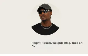 Model fit reference for heavy cotton streetwear T-shirt, 180cm height, wearing size XL
