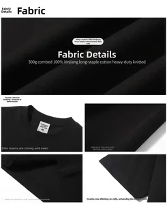 Dettaglio macro del tessuto in cotone a maglia 300g e cuciture dello scollo