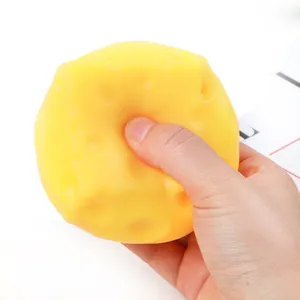 Giocattolo da spremere al formaggio realistico a rimbalzo lento antistress