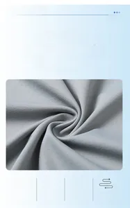Macro close-up showing the breathable ice-feel gray fabric texture of a summer polo shirt