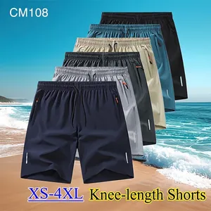 Pantaloncini sportivi da uomo con strisce riflettenti e coulisse in vari colori
