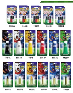 Colección completa de barras de pintura facial y sets de esmalte de uñas para fans