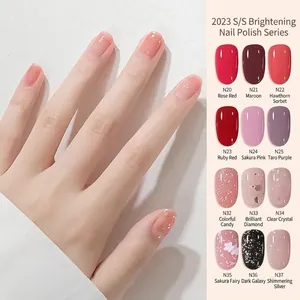 Water-based peelable nail polish set featuring 12 natural shimmer colors and quick dry finish
