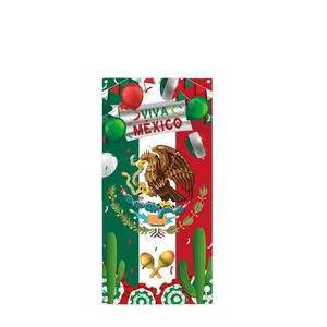 Bannière de porte pour l'indépendance du Mexique avec aigle Viva Mexico festive