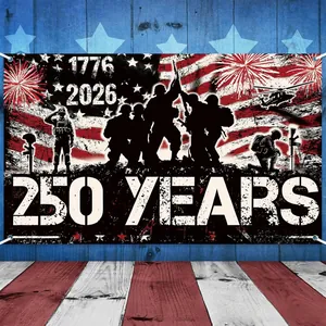 Patriottisch spandoek voor het 250 jaar VS jubileum feest decoratie 1776-2026