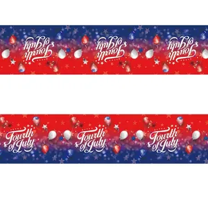 Nappe jetable en PVC avec imprimés festifs pour le 4 juillet