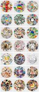 Collezione di 21 pacchetti di adesivi a tema con animali, natura e citazioni motivazionali