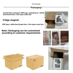 Verpackungsdetails für Totenkopf-Ornamente aus Harz mit Schaumstoff und stabilen Kartons