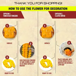 Guide d'instructions pour gonfler les guirlandes de souci pour la décoration