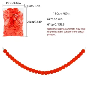 Artificial orange marigold flower garlands for Indian weddings and Day of the Dead
