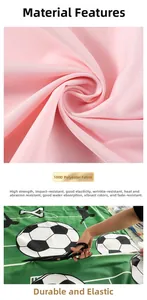 Detail view of durable 100D polyester fabric for festive party banners and backdrops