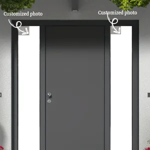 Banner verticali bianchi per porte personalizzabili per decorazioni festive e di compleanno