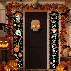Banner per porte Dia de los Muertos per decorazioni per feste messicane in casa