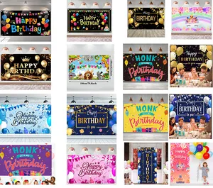 Collezione di fondali e striscioni decorativi per varie celebrazioni di festa