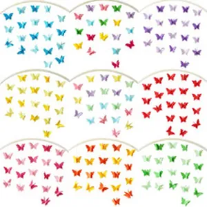 Colorful 3D butterfly paper garlands for party birthday decoration