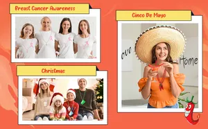 Versatile beaded necklaces for themed parties like Cinco De Mayo and Christmas celebrations