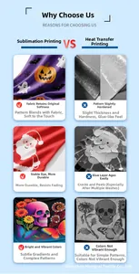 Comparison of high-quality sublimation printing for Day of the Dead decorative banners