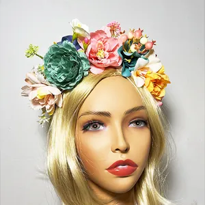 Handgefertigter Künstlicher Blumen Haarreif Waldstil Böhmisches Florales Haarband Für Damen Tourismus Party Fotografie Haarschmuck