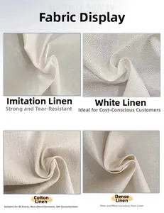 Dettaglio delle texture in lino e cotone per i runner da tavola del Giorno dei Morti