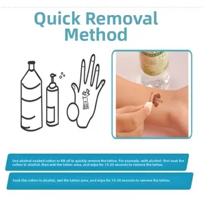 Detailed guide on how to remove temporary Day of the Dead tattoo stickers easily